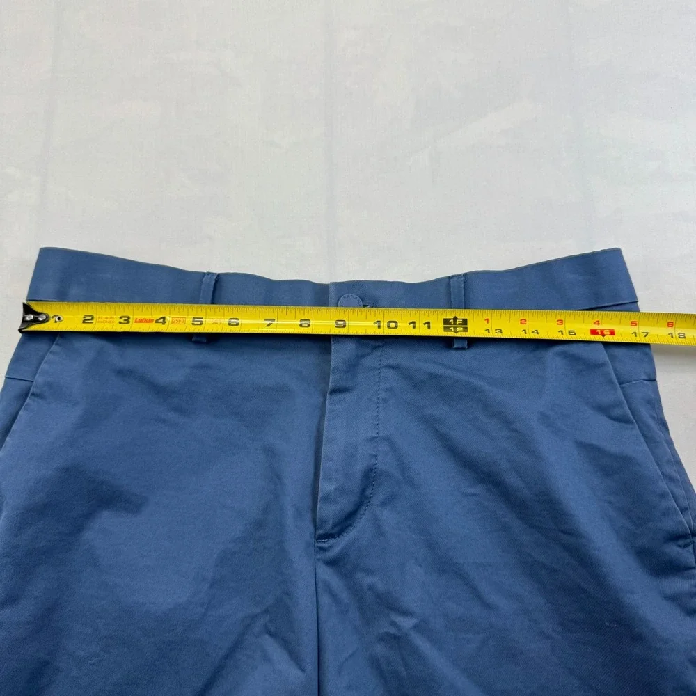 Banana Republic Aiden Chino Shorts Mens Size 33 Blue Flat Front Hiking Outdoor
